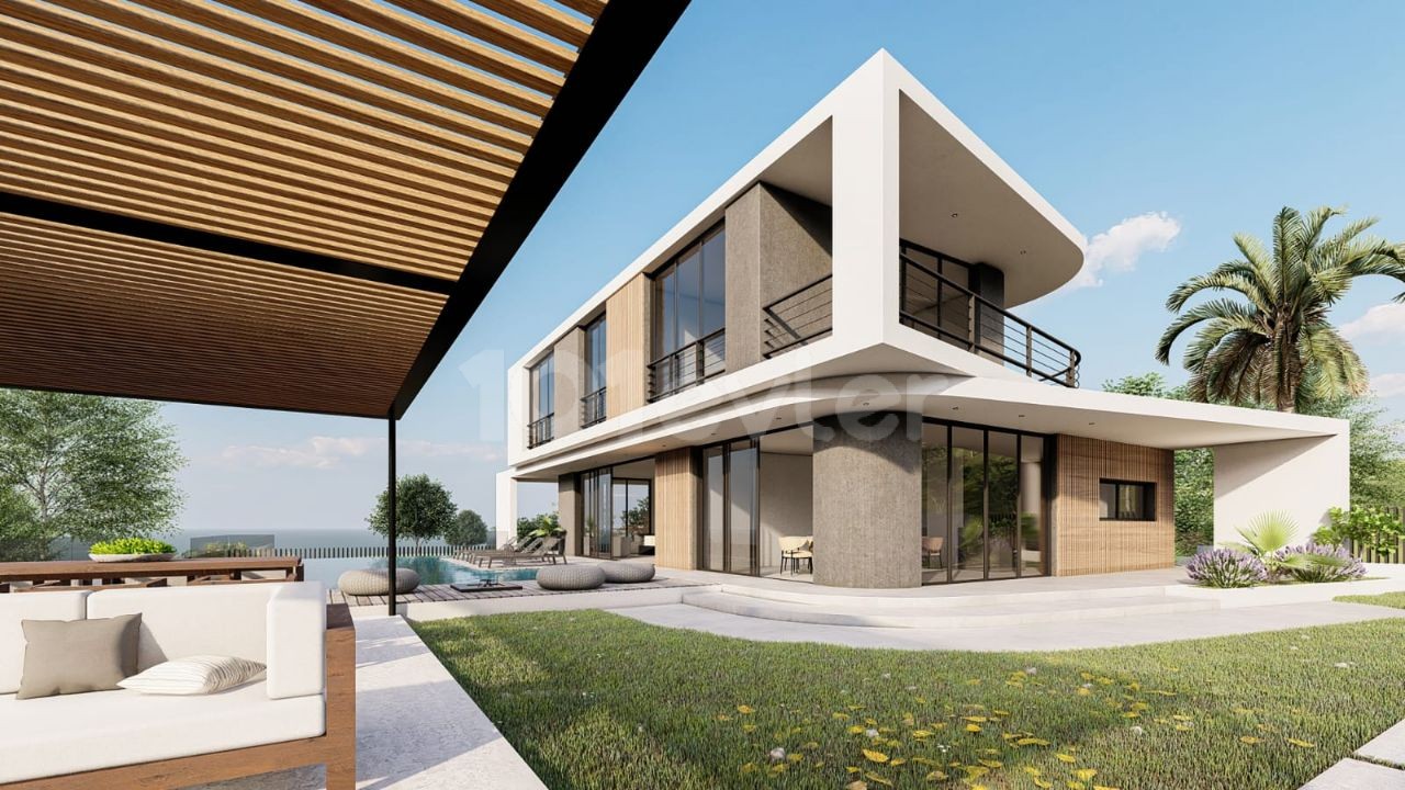 Unser neues Villenprojekt mit Infinity-Pool, 3-Schlafzimmer-Smart-House-System, Fußbodenheizung und verschiedenen Annehmlichkeiten in Famagusta Tatlısu