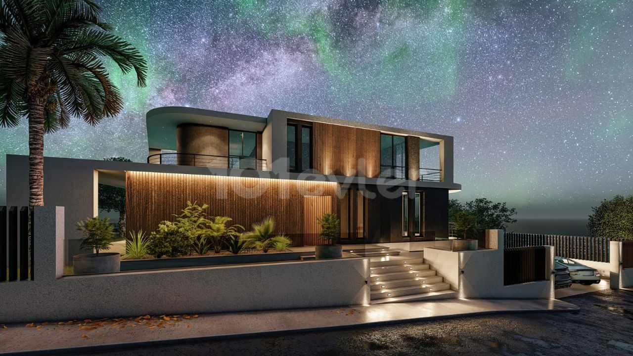 Unser neues Villenprojekt mit Infinity-Pool, 3-Schlafzimmer-Smart-House-System, Fußbodenheizung und verschiedenen Annehmlichkeiten in Famagusta Tatlısu