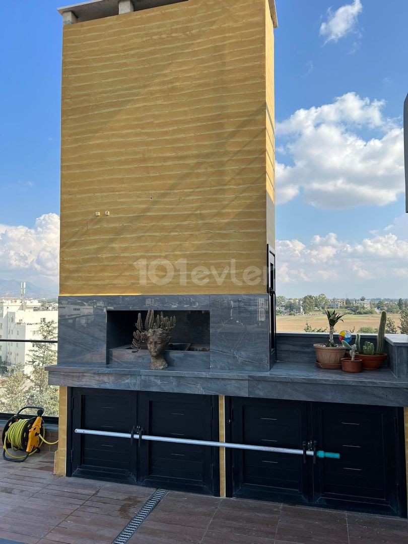 Penthouse 100m2 teraslı ve yüzme havuzlu.