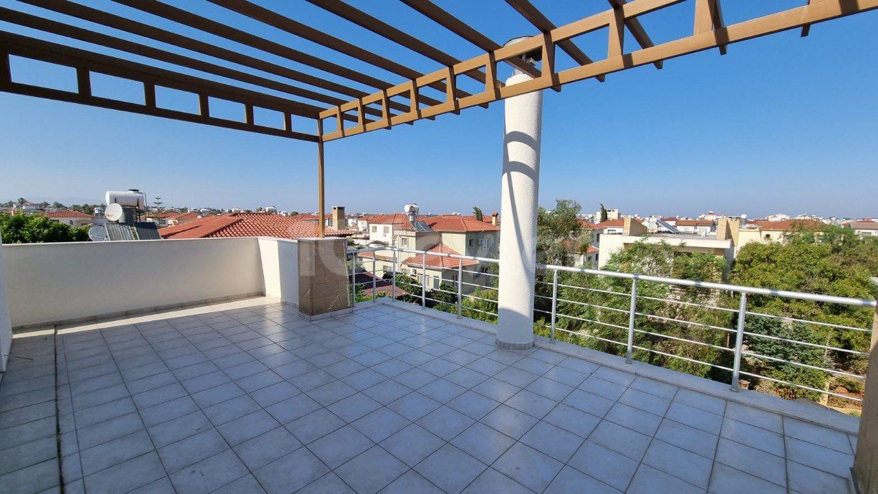 Triplex Villa with 4 Bedrooms, 2 Separate Kitchen Partitions and Large Jacuzzi in Famagusta Tuzla 