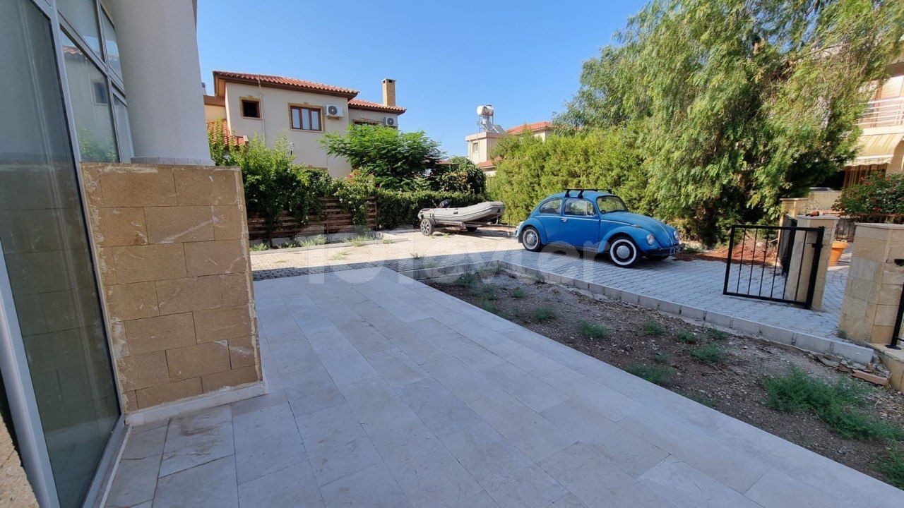 Triplex Villa with 4 Bedrooms, 2 Separate Kitchen Partitions and Large Jacuzzi in Famagusta Tuzla 