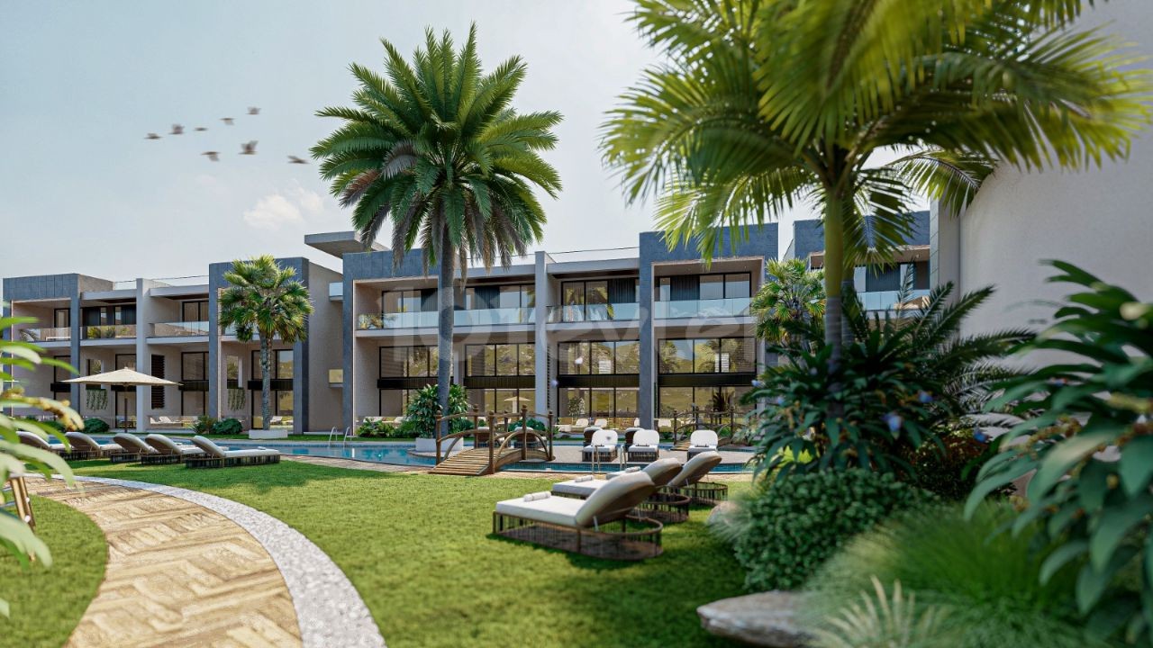 Our New Project with 1 & 2 & 3 Bedrooms (Loft & Studio, Penthouse and Similar Various) Flat Options with Pool and Restaurant, Which Will Be One of the Biggest Projects of Girne Karşıyaka