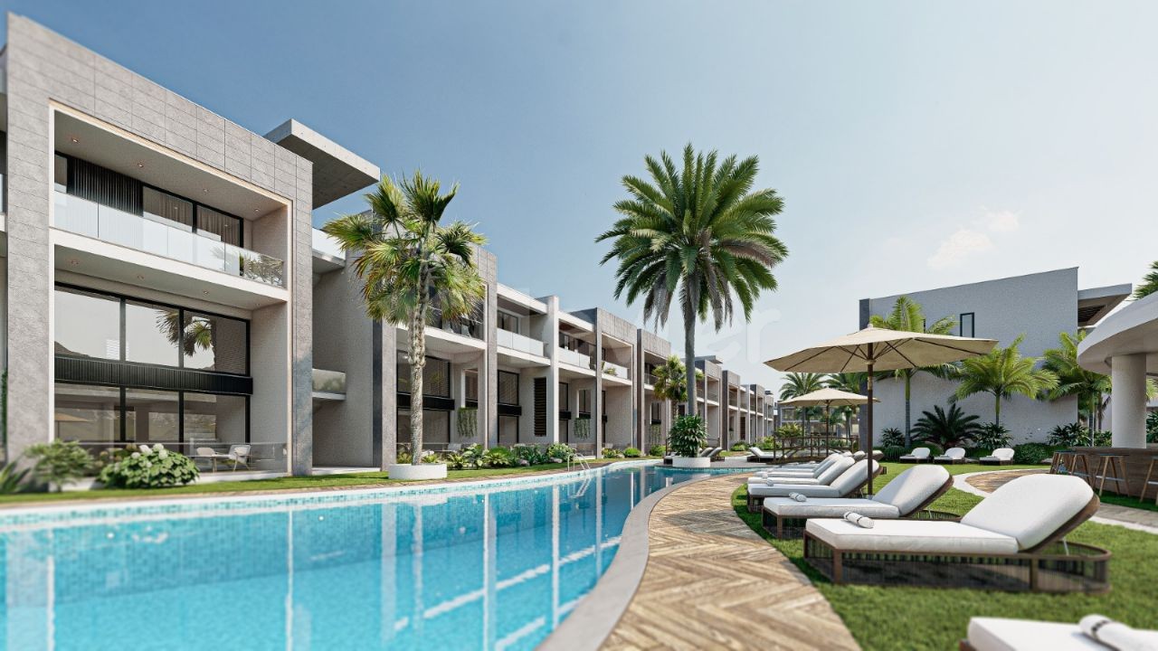 Our New Project with 1 & 2 & 3 Bedrooms (Loft & Studio, Penthouse and Similar Various) Flat Options with Pool and Restaurant, Which Will Be One of the Biggest Projects of Girne Karşıyaka