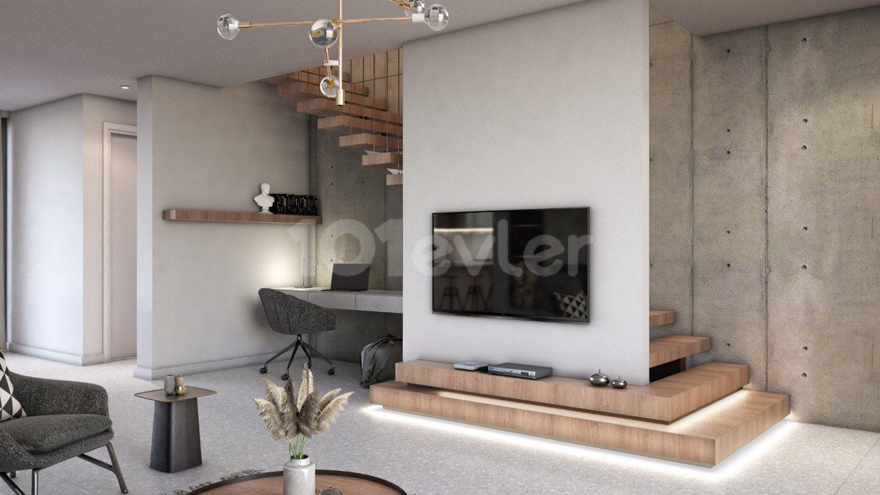 Our New Villa Project with 3 Bedroom Fireplace and Barbecue Central Heating infrastructure in Küçük Kaymaklı, Nicosia