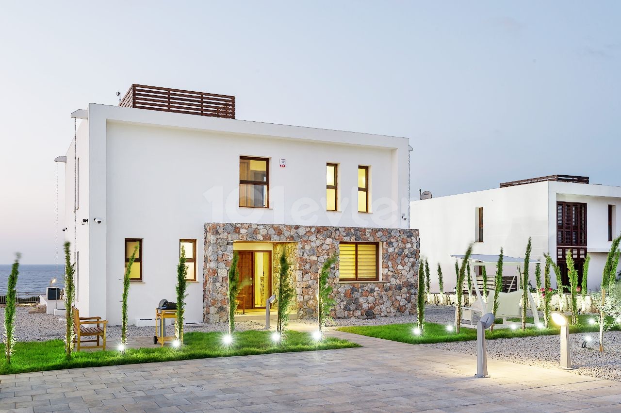 Our New Project with 4 Bedrooms, 70m2 Private Pool, Fireplace and Barbecue Corner in 3 Different Villa Types in Famagusta Tatlısu