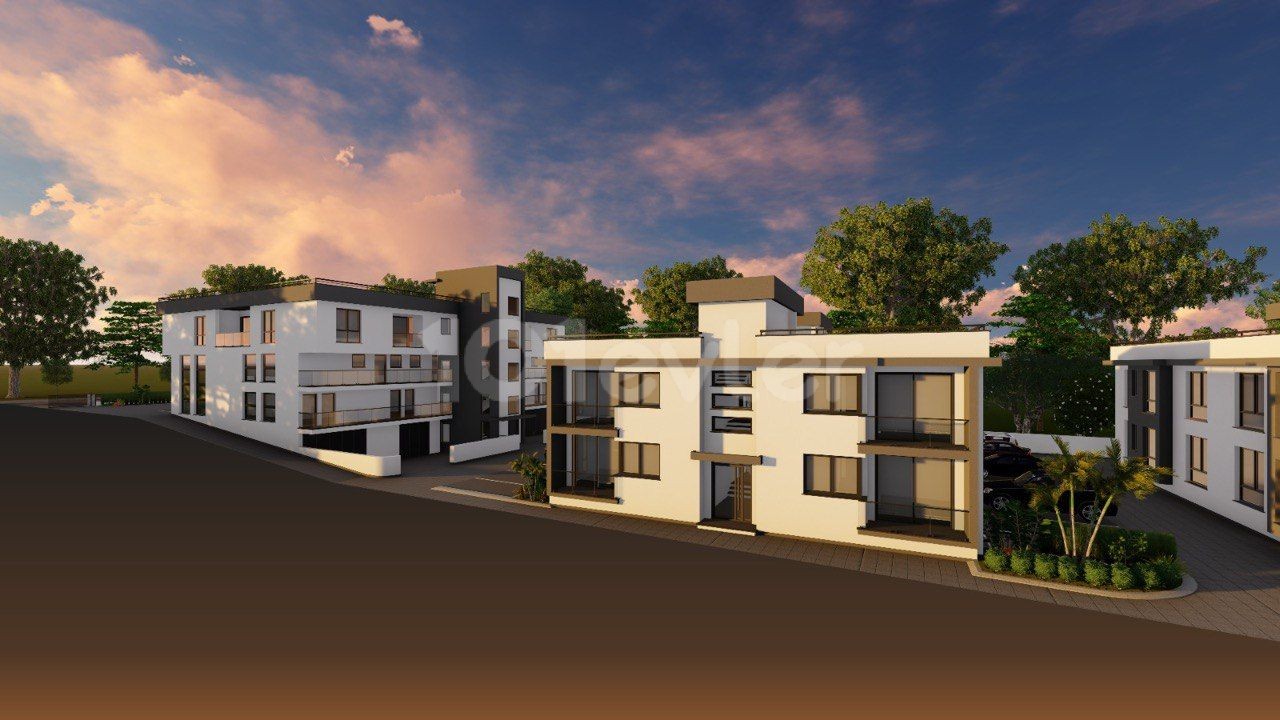 Our 1 & 2 Bedroom Apartment Project in Catalkoy, Kyrenia, consisting of Sea Side Sendeli Shops and Businesses ** 