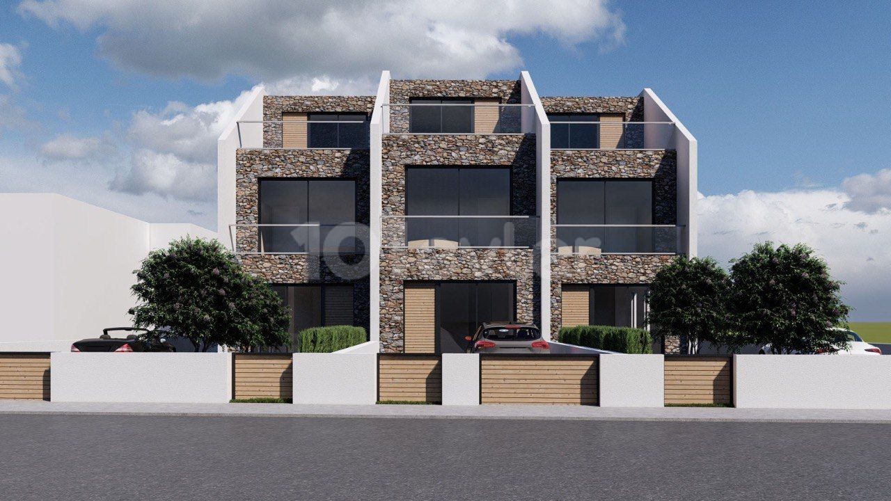 Our 2 Bedroom Comfortable Twin Villa Project in Kyrenia Edremit Close to the Ring Road