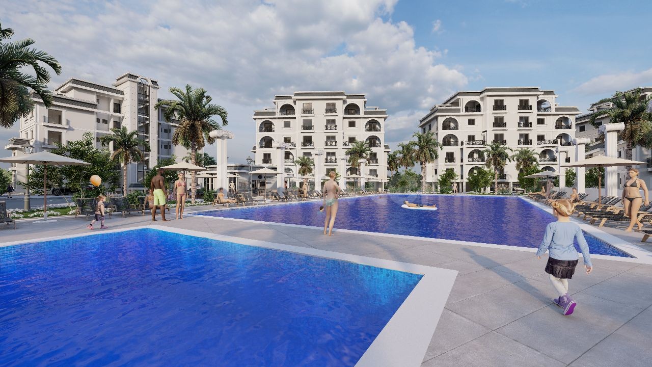 Unser Projekt nach europäischen Standards: Luxuriöse 4-Schlafzimmer-Villa mit Pool zum Verkauf in Bogaz - İskele