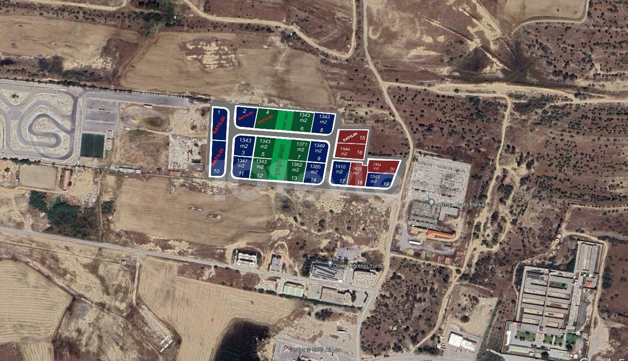 1 decare land for sale with WAREHOUSE ZONE next to Nicosia industrial zone