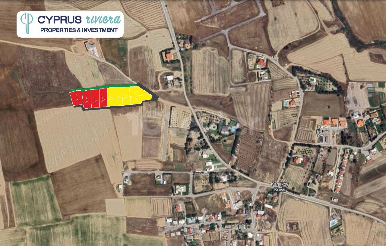 1000 m² große Grundstücke zum Verkauf in KANLIKÖY, der Entwicklungsregion Nikosia!! LETZTE 5 GRUNDSTÜCKE!!