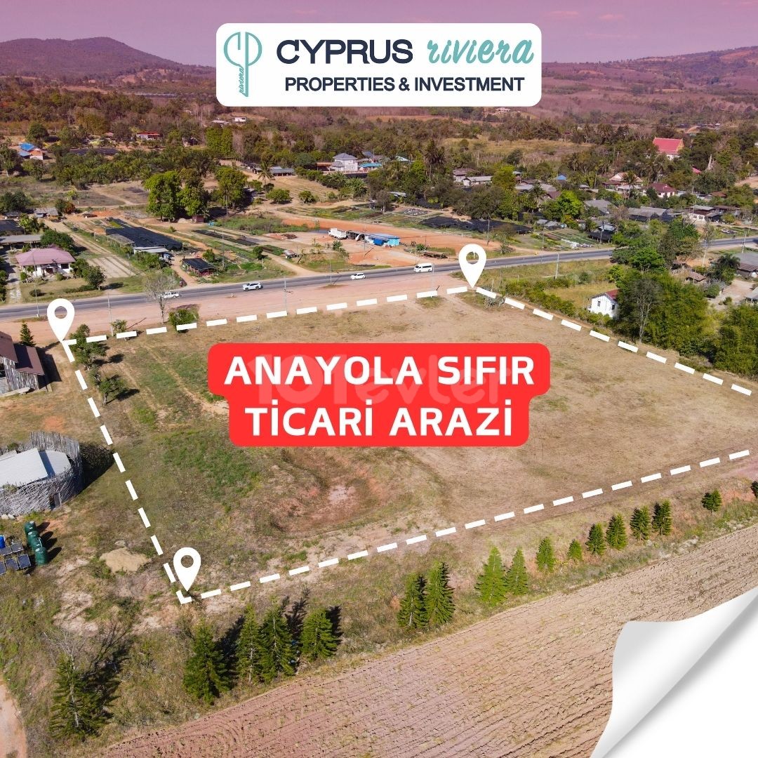 738m2 land for sale with commercial permit in Kyrenia Ozanköy, ZERO TO THE MAIN ROAD