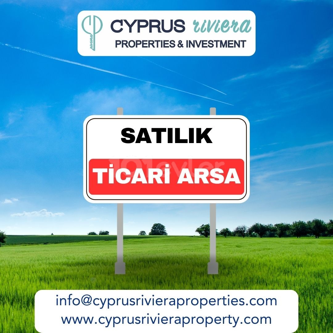 Girne Ozanköy'de ANAYOLA SIFIR 35 metre cepheli Ticari izinli satılık 738m2 arsa  