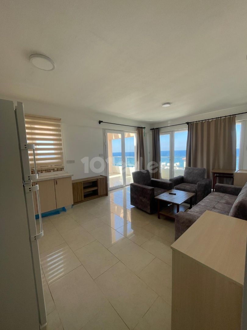 FULLY FURNISHED 2 + 1 APARTMENT FOR RENT TO A STUDENT WITH SEA AND MOUNTAIN VIEWS IN THE CENTER OF KYRENIA ** 