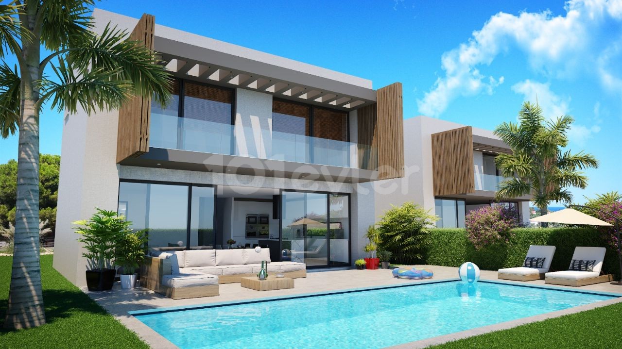 GROßARTIGE LEBENSGELEGENHEIT! 4 + 1 LU LLOGARA VILLAS ZUM VERKAUF IN KYRENIA EDREMIT ** 