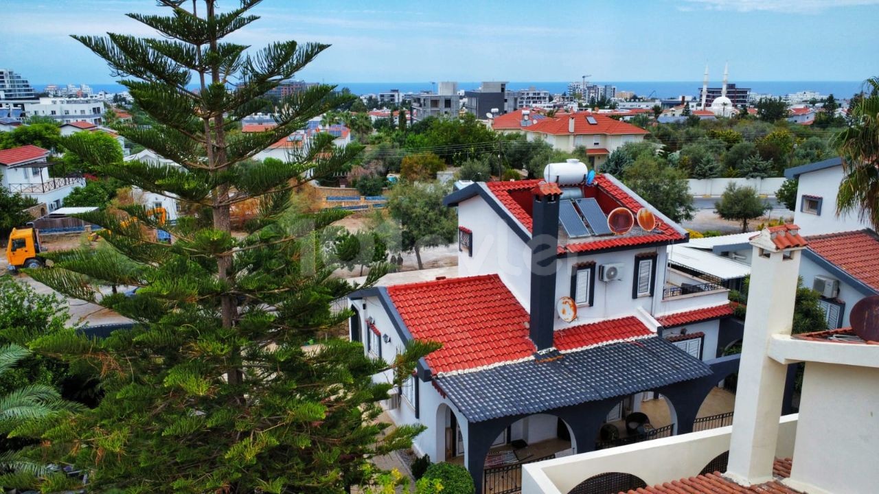 Mountain and Sea Views 2+1 Villa for Sale in Doğanköy!