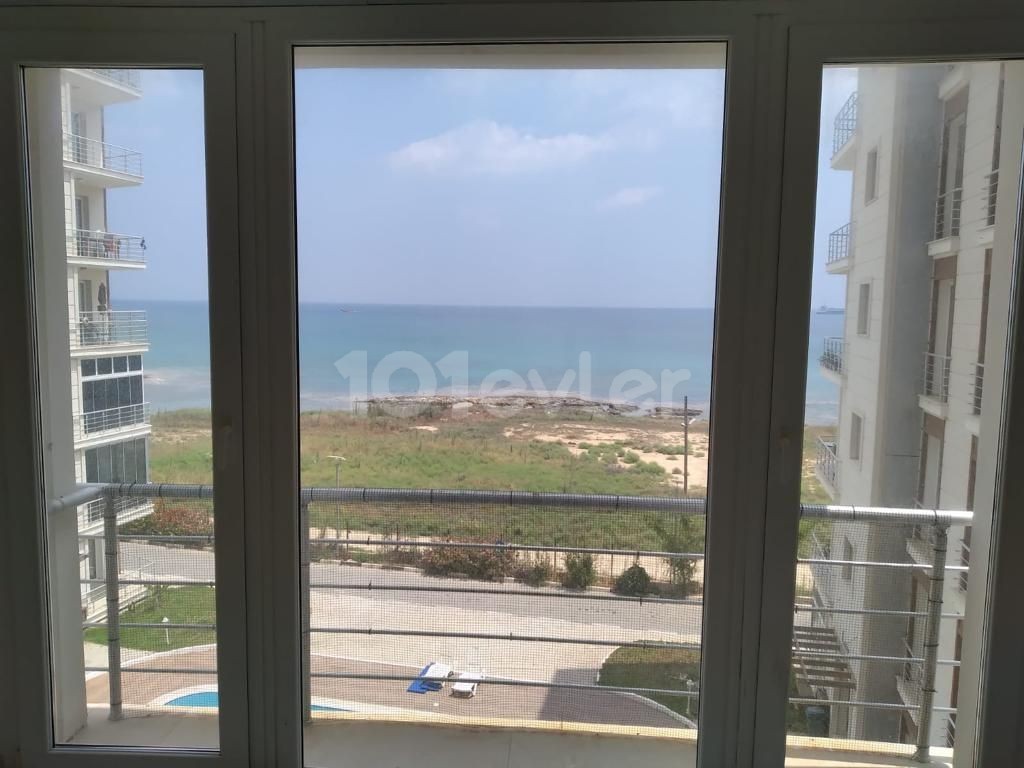 3+1 APARTMENTS FOR SALE WITHOUT FURNITURE WITH SEA VIEW WITH SHARED POOL ON FAMAGUSTA GULSERENDE SEAHOUSE SITE ** 