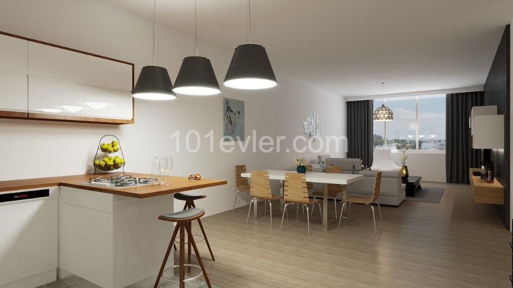 Girne/Kaşgar area 96 m2 (90m2 + 6m2 Balcony) 2+1 Flat For Sale