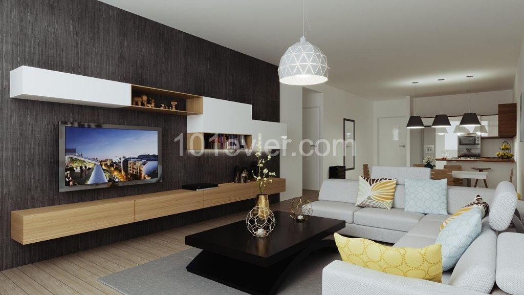 96 m2 (90m2 + 6m2 Balkon) 2+1 Wohnung in Kyrenia Kashgar ** 