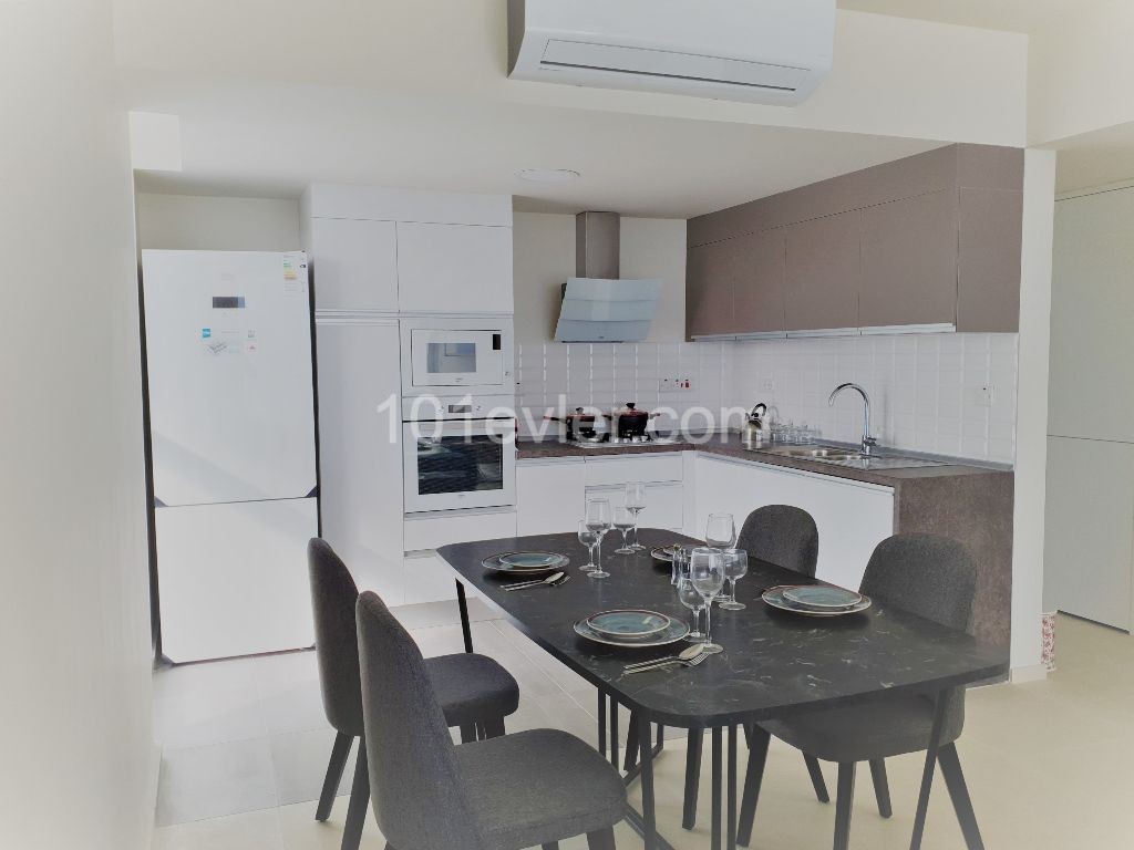 2+1 apartment at Abelia Residence in İskele Boğaz 80m2 + 49m2 terrace