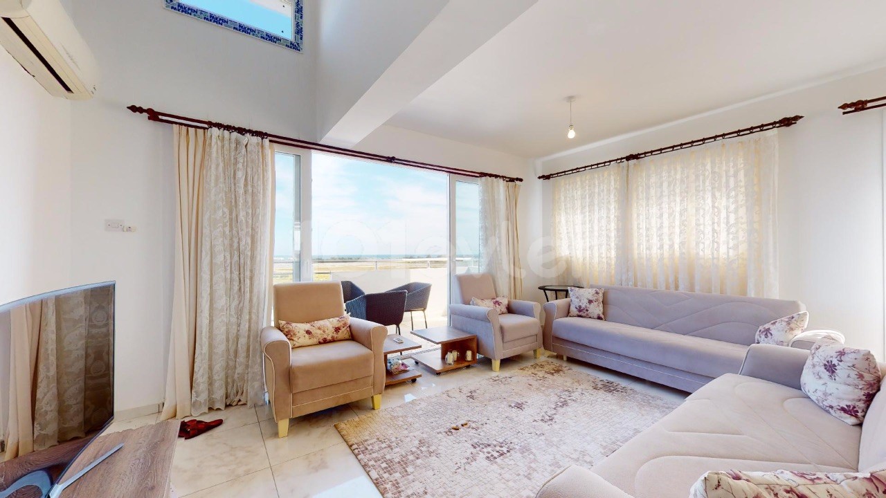 2 Bedroom Fully Furnished Dublex Apartment W/ Amazing Sea View For Sale Famagusta Salamis  