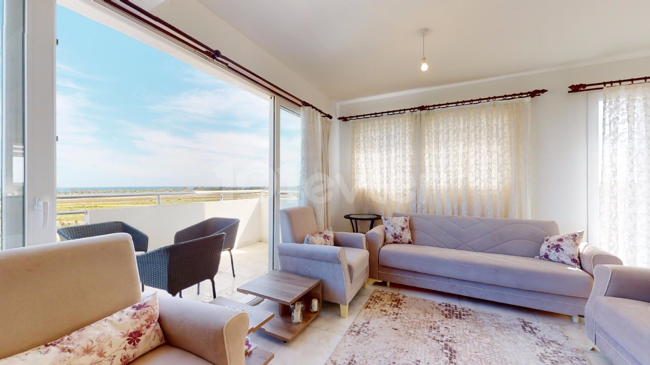 2 Bedroom Fully Furnished Dublex Apartment W/ Amazing Sea View For Sale Famagusta Salamis  