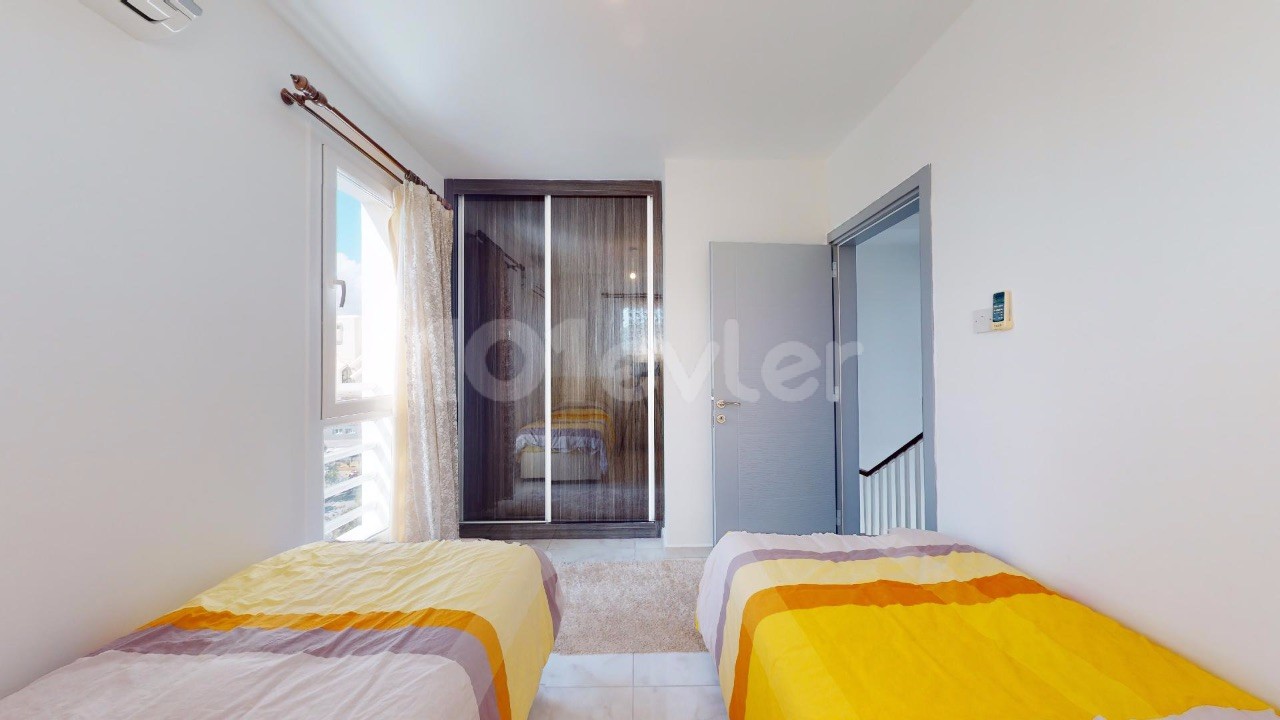 2 Bedroom Fully Furnished Dublex Apartment W/ Amazing Sea View For Sale Famagusta Salamis  