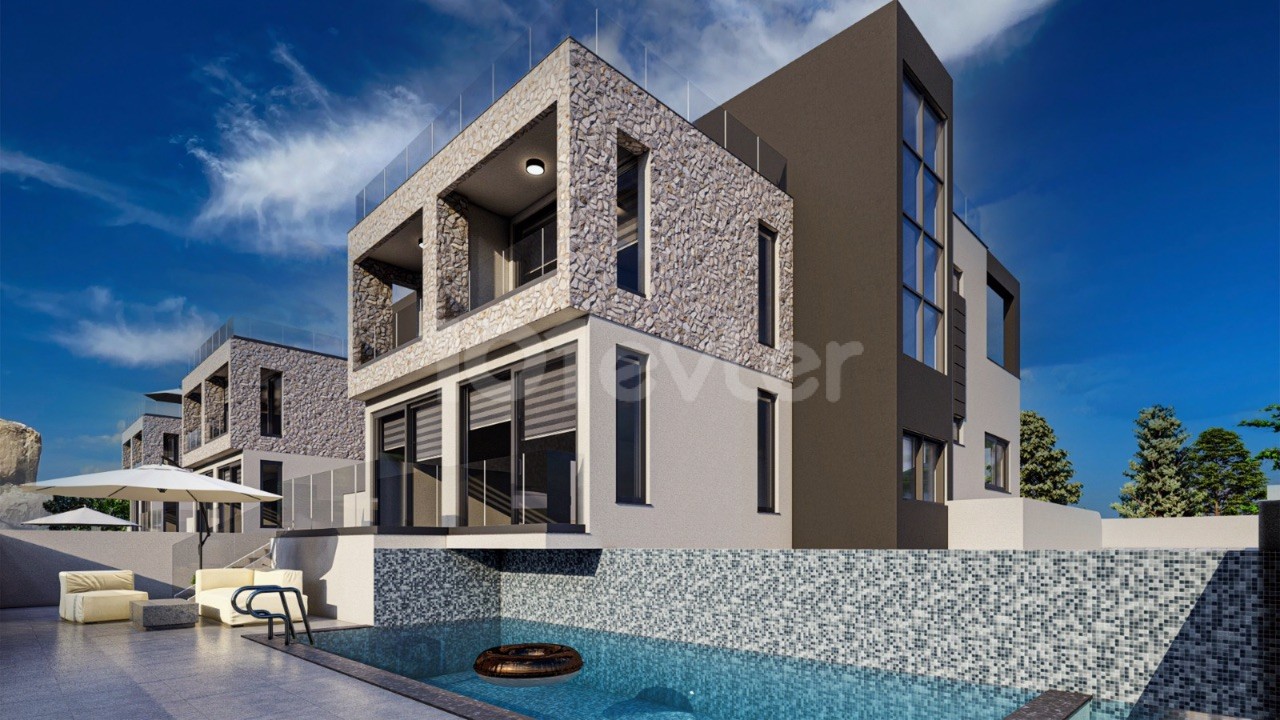 New Villa for Sale with Assistant House Floor in 450m2 Plot