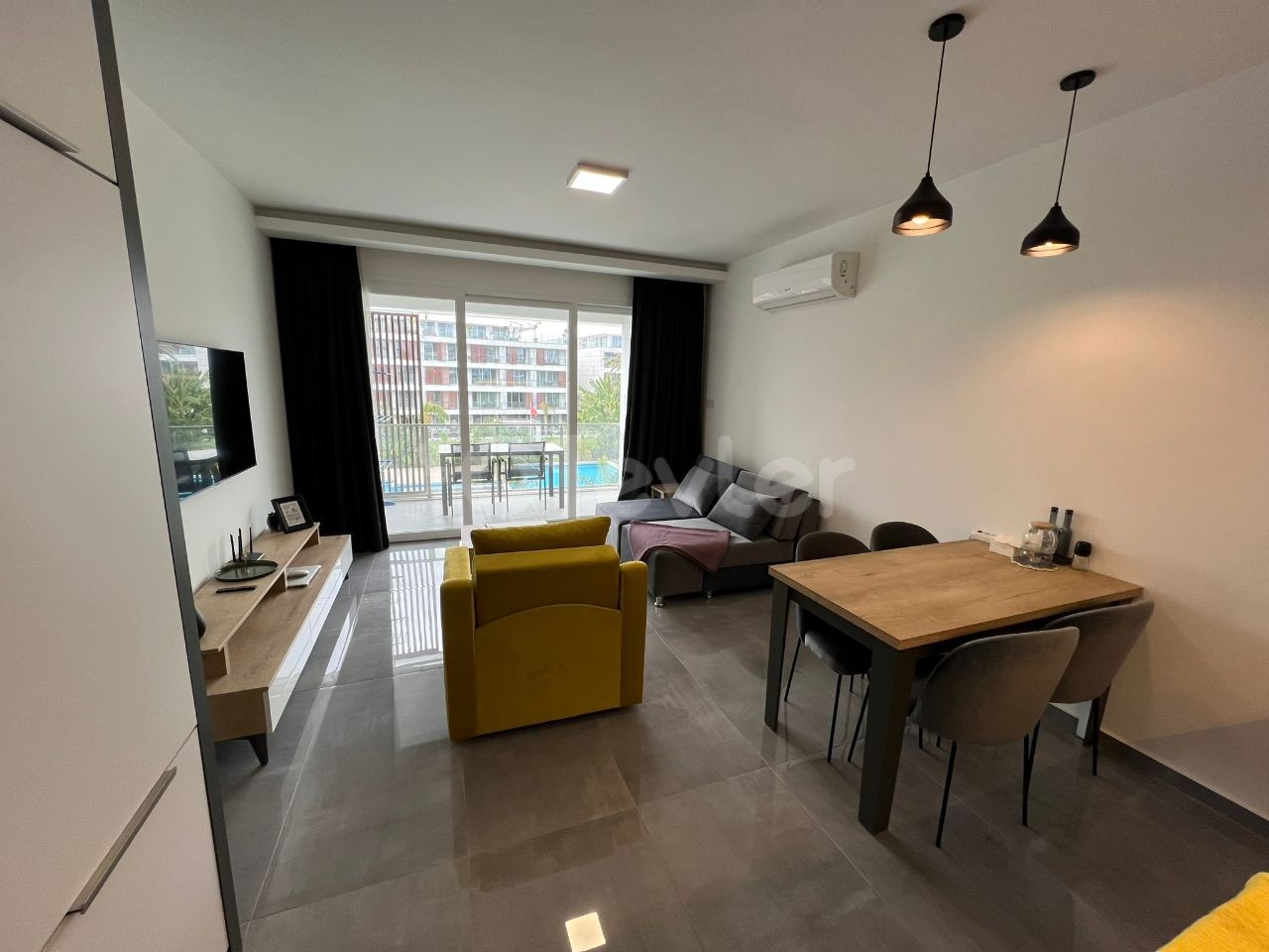 Flat For Sale in Long Beach, Iskele