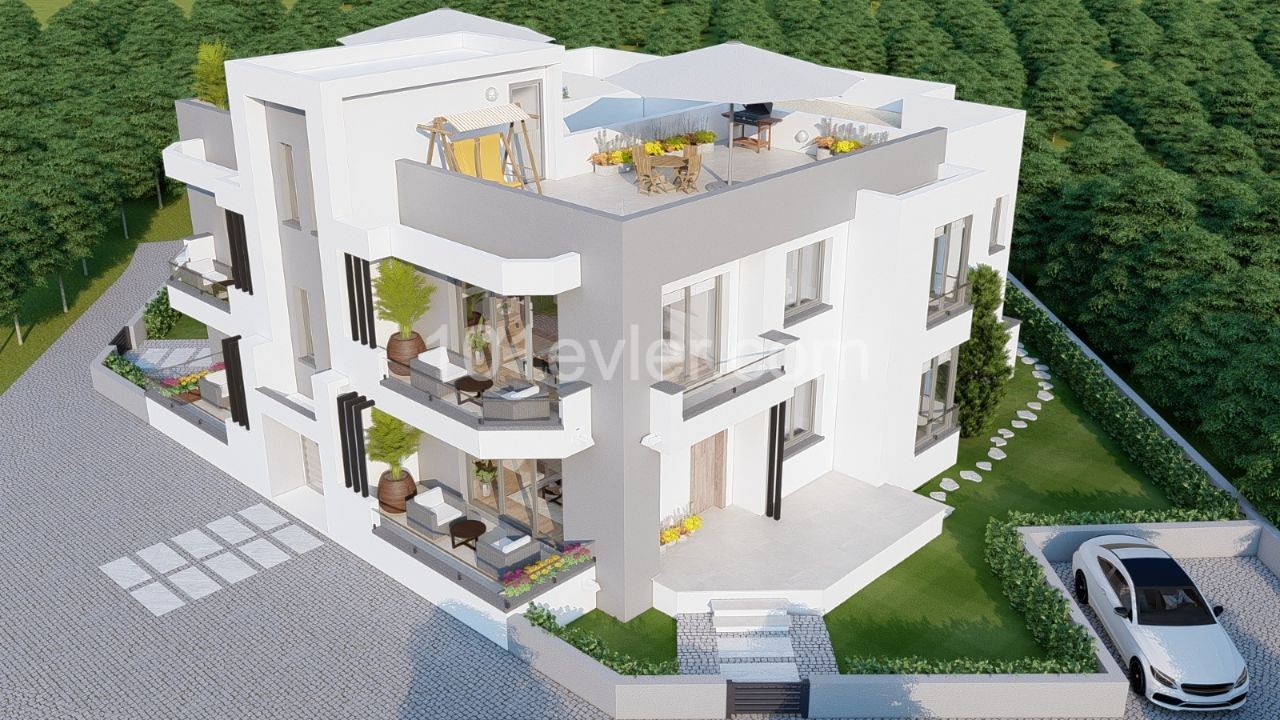 3+1 Wohnung Zum Verkauf In Nikosia Gehrung / Mit Garten Und Terrasse Option ** 