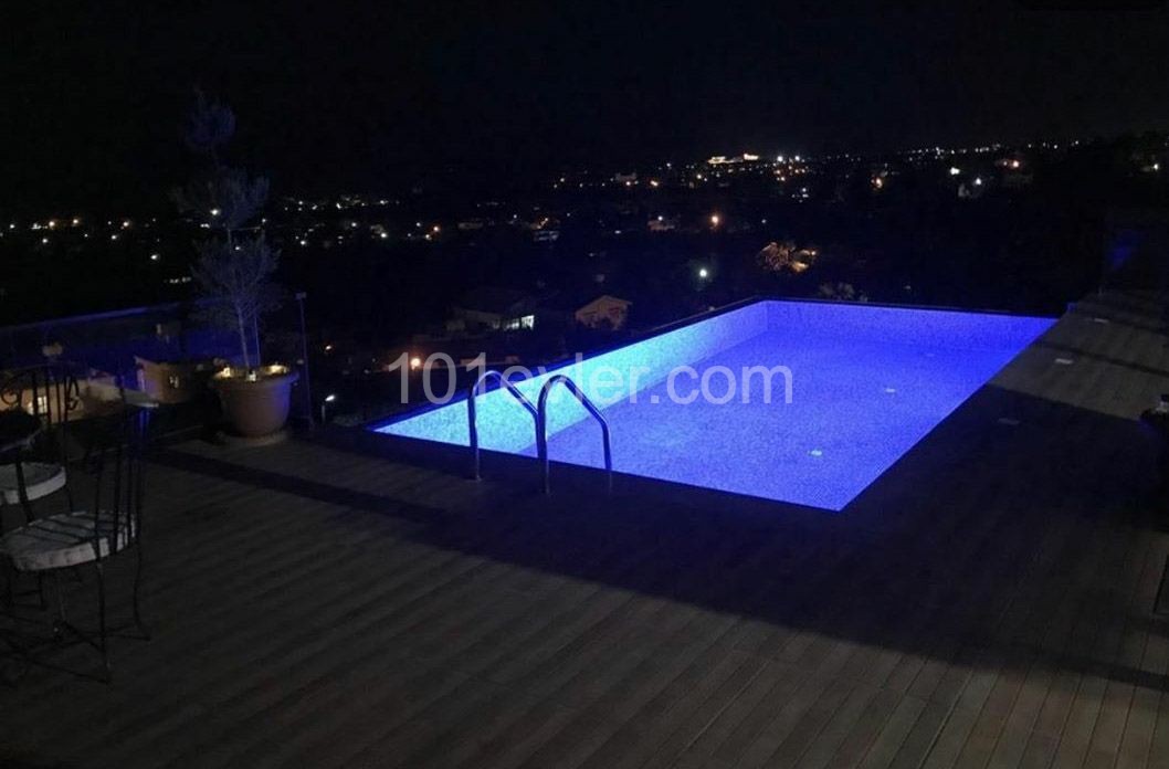 Luxury Villa with a Magnificent Sea View in Kyrenia Lapta -is eligible for a Bank Loan ** 