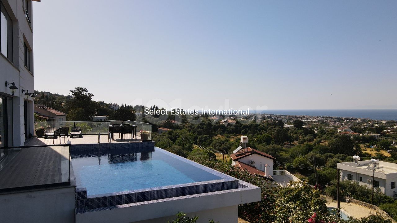 Luxury Villa with a Magnificent Sea View in Kyrenia Lapta -is eligible for a Bank Loan ** 