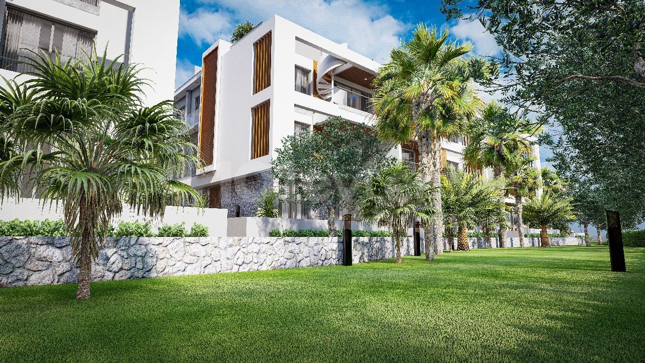 Luxury flats at Alsancak - Ground floor apartments available