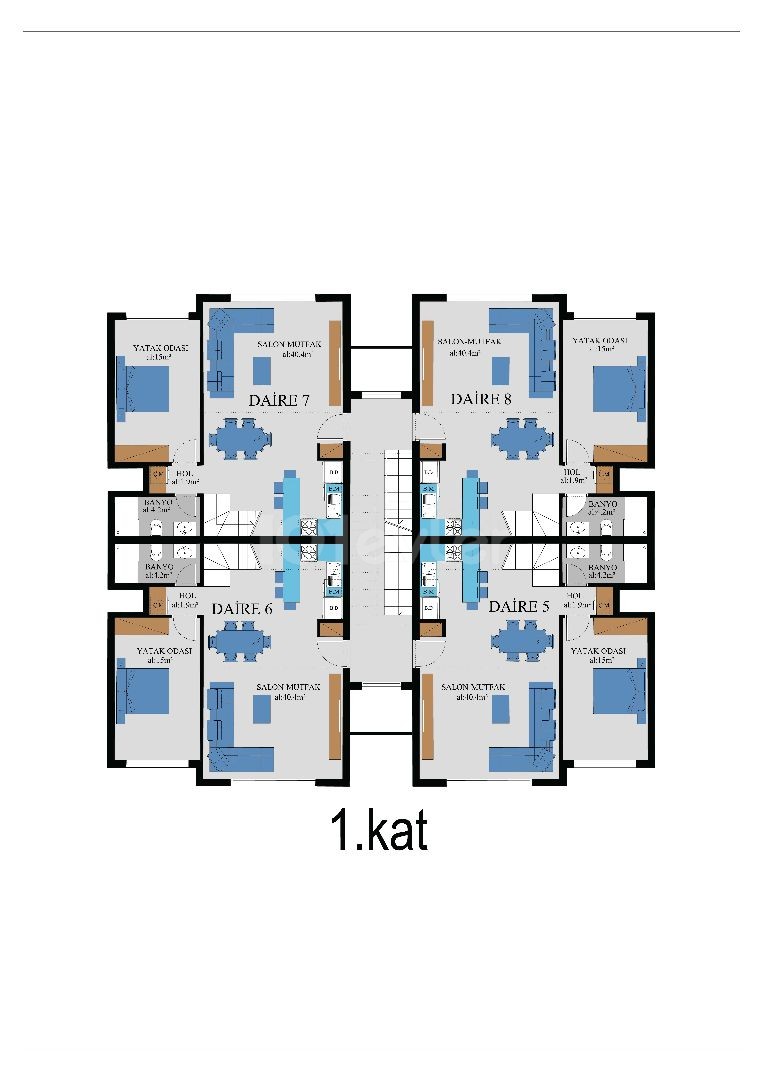 Квартира 1+2 на продажу в Енибогазичи