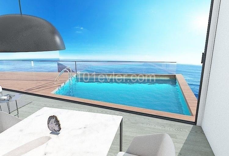 Apartments  for sale in ultra luxury residence in Kyrenia, with a private pool, Magnificent View