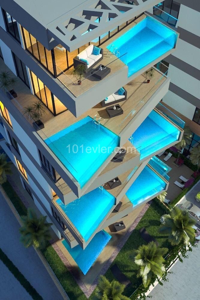 Apartments  for sale in ultra luxury residence in Kyrenia, with a private pool, Magnificent View