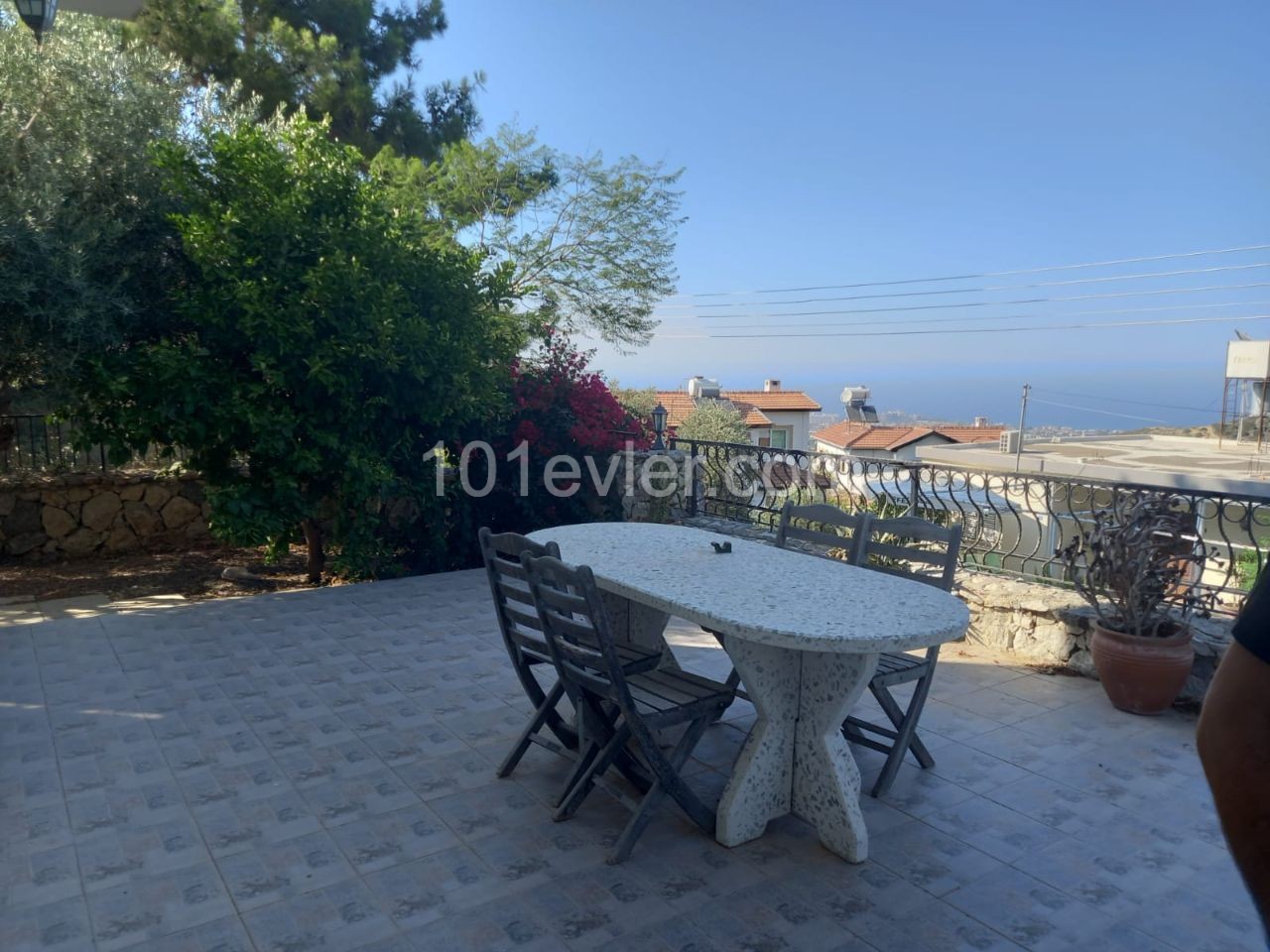 3+1 Villa For Sale With Sea and Mountain View in Alsancak