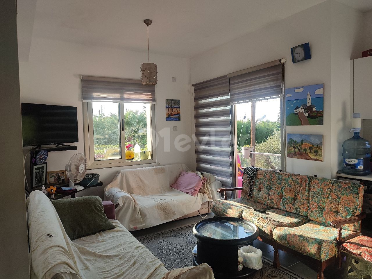 1+1 Wohnung zum Verkauf mit eigener Terrasse mit Meer-und Bergblick in Kyrenia Karaoglanoglu ** 