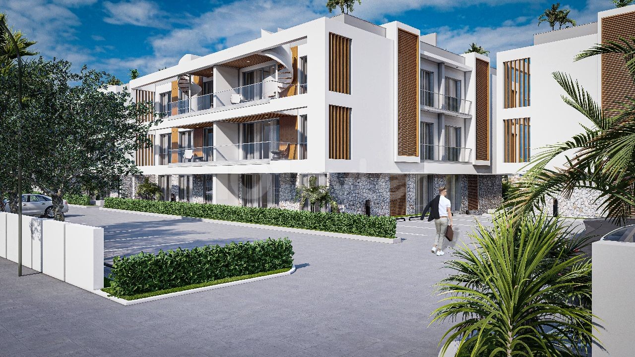 2 + 1 Penthouse-Wohnung zum Verkauf in Alsancak Ta private Website mit Blick auf die Berge und das Meer ** 