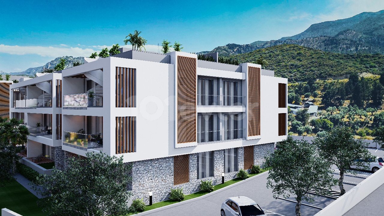 2 + 1 Penthouse-Wohnung zum Verkauf in Alsancak Ta private Website mit Blick auf die Berge und das Meer ** 