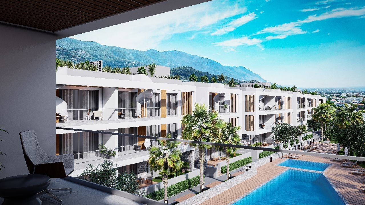 Alsancak Ta Dağ ve Deniz Manzaralı Özel Site İçerisinde Satılık 2+1 Penthouse Daire