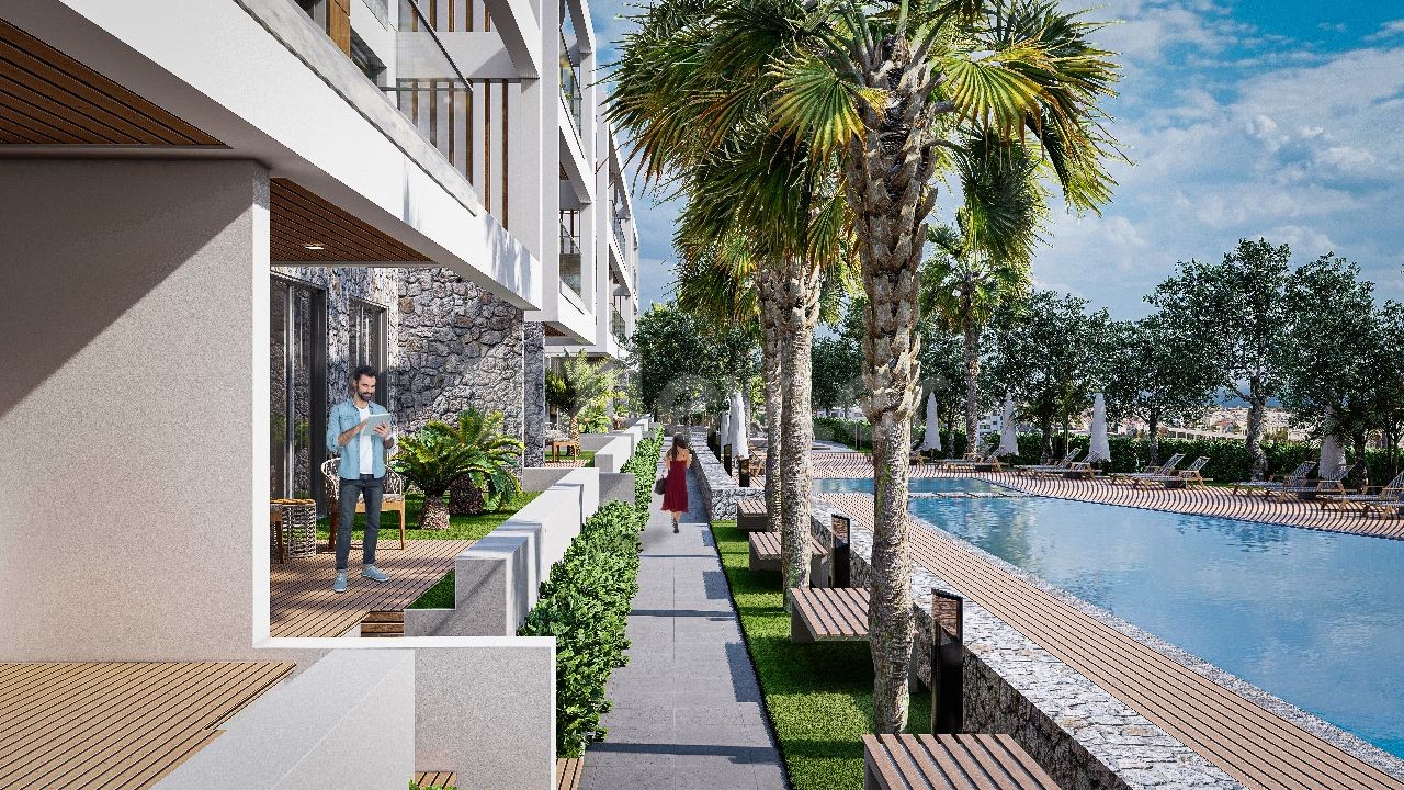 2 + 1 Penthouse-Wohnung zum Verkauf in Alsancak Ta private Website mit Blick auf die Berge und das Meer ** 