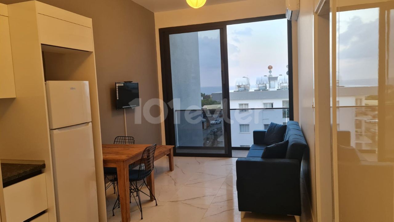 Alsancakta  eşyalı kiralık 1+1 yeni  daire