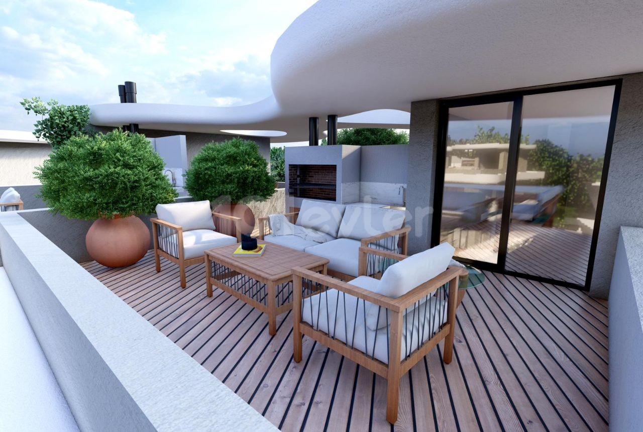 Townhouses 3+1 olive garden modern architecture 220000£ kyrenia lapta