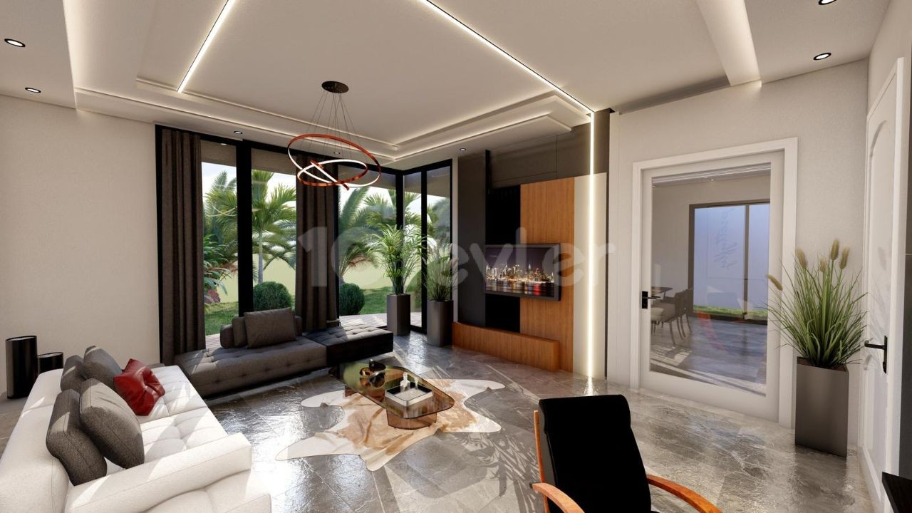 Townhouses 3+1 olive garden modern architecture 220000£ kyrenia lapta