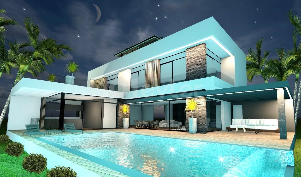 Ultra-luxuriöse 4+1 Villa zu verkaufen in Alsancak