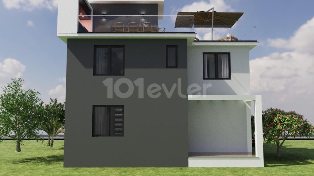  4+1 LUXUSVILLEN IN ALSANCAK ZU VERKAUFEN! MODERNE VILLEN MIT PRIVATEM GARTEN UND DACHTERRASSE BBQ-BEREICH IN DER ANLAGE MIT SONDERPREIS! 