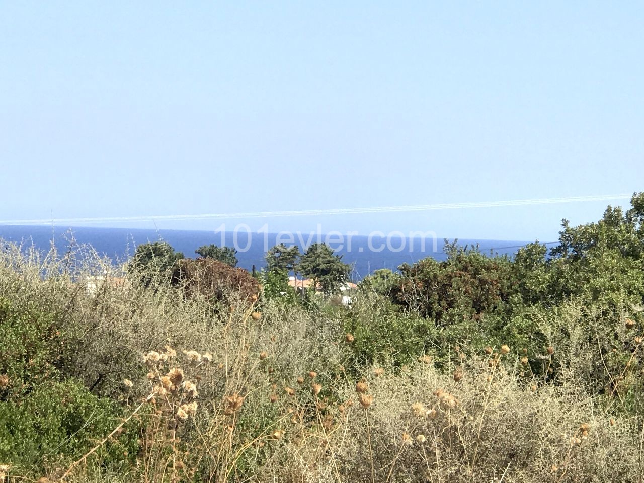 Turkish cob land with mountain and sea views in Kyrenia Karsiyaka.05338403555 ** 