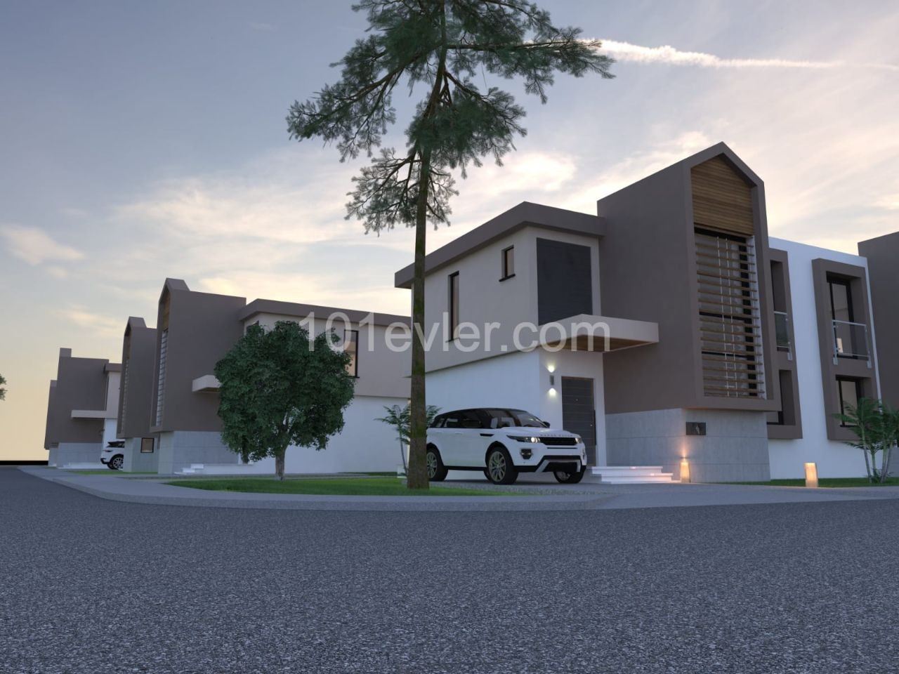 A new life begins in Kyrenia Lapta. 3 Bedroom twin detached house on a site with a shared pool. 05338403555 ** 