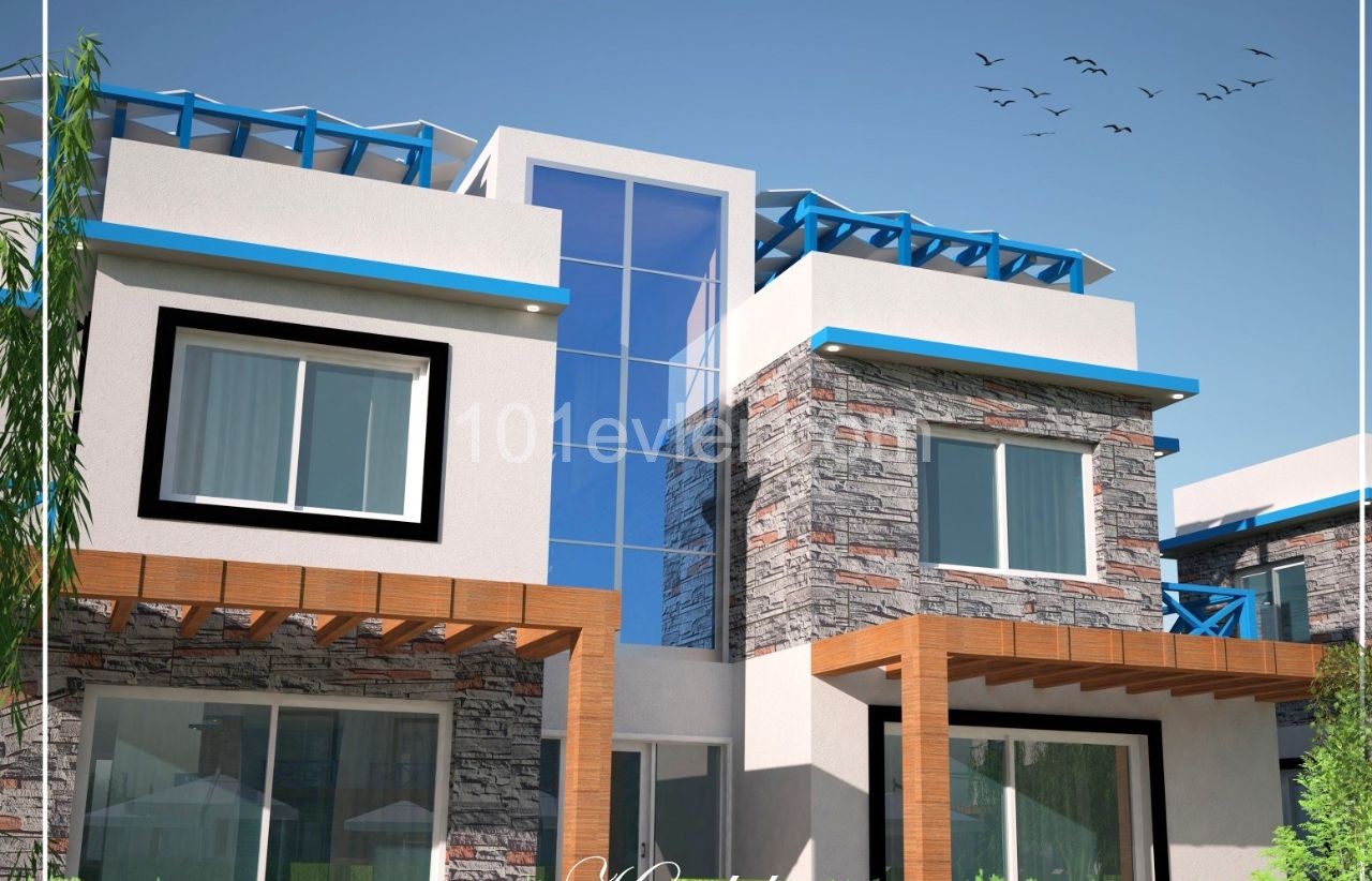 Türkische Eigentumswohnungen in Kyrenia Karsiyaka mit Pool in 300 m Entfernung vom Meer. Erdgeschoss oder Obergeschoss mit Terrasse Optionen. 05338403555 ** 