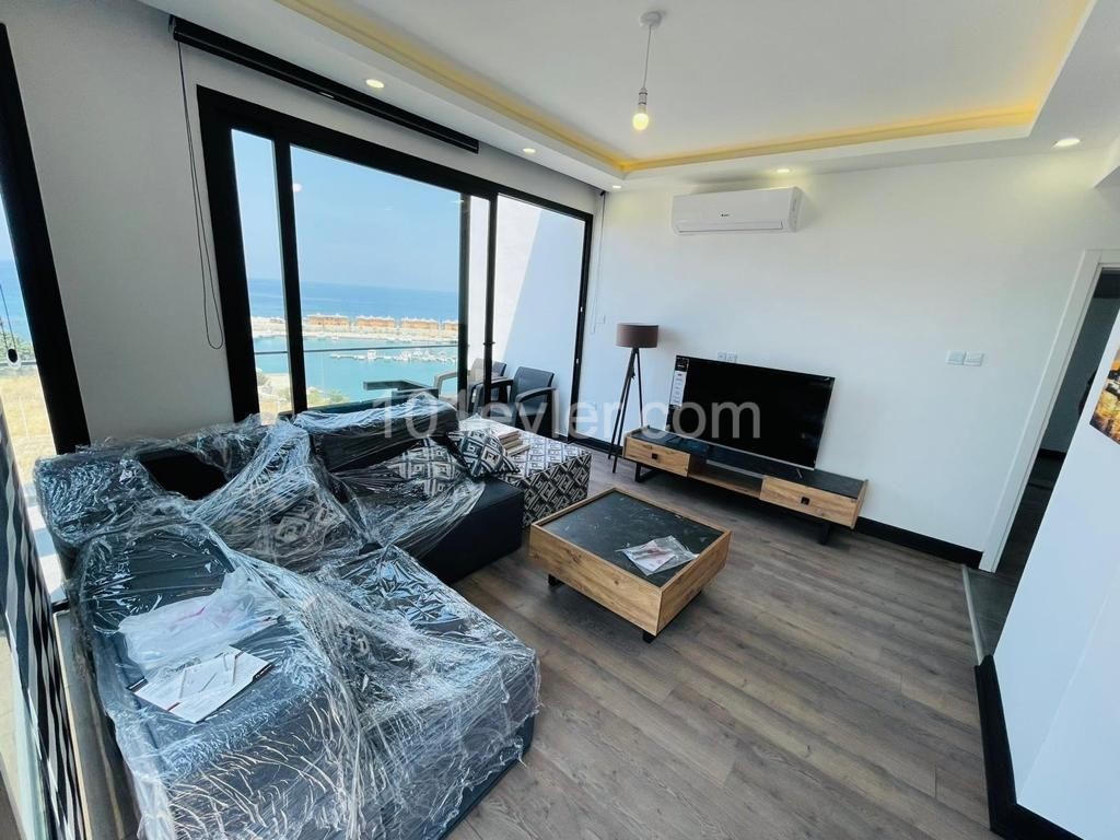 Brandneue 2 + 1 Wohnung zur Miete in Kyrenia mit Meerblick ** 